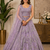 Lavender Embroidery Dori With Sequin And Zircon Net Lehanga Choli