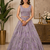 Lavender Embroidery Dori With Sequin And Zircon Net Lehanga Choli