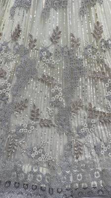 White Color Embroidery,Dori With Sequince And Zircon Diamond Work Net Lehanga Choli 3