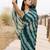 Green ruffled pre-stitched leheriya chiffon saree