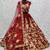 Maroon Flower Fancy Embroidered With Sequin Zari And Thread Embroidered Velvet Lehanga Choli