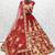 Red Flower Fancy Embroidered With Sequin Zari And Thread Embroidered Velvet Lehanga Choli