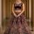 Maroon Dori Zari Embroidered Multi Thread Sequin Velvet Lehenga Choli