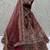 Maroon Dori Zari Embroidered Multi Thread Sequin Velvet Lehenga Choli