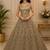 Golden Multi Thread Sequin Zari Embroidery Zircon Studded Net Lehenga Choli
