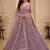 Lavender Color Multi Thread Work,Sequence,Zari Embroidery,Zircon Studded All Over Work Net Lehenga Choli