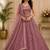 Pink Multi Thread Sequin Zari Embroidery Zircon Studded Net Lehenga Choli