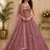 Pink Color Multi Thread Work,Sequence,Zari Embroidery,Zircon Studded All Over Work Net Lehenga Choli