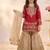 Girls embroidered silk kurta with sharara and dupatta set