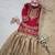 Girls embroidered silk kurta with sharara and dupatta set