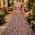 Pink Sequins Flower Pattern Multi Thread Fancy Embroidery Heavy Net Lehenga Choli