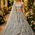 Sky Blue Sequins Flower Pattern Multi Thread Fancy Embroidery Heavy Net Lehenga Choli