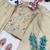 Girls' beige embroidered kurta with palazzos & dupatta set 