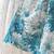 Navy blue floral print cotton blend party wear girls dress