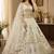 White Color Peacock Pattern Crafted,Dori And Thread Work,Zircon Diamond Studded All Over Work Net Lehenga Choli