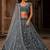 Grey Sequins Embedded With Studded Heavy Net Lehenga Choli