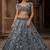 Grey Sequins Embedded With Studded Heavy Net Lehenga Choli