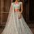 White Sequins Embedded With Studded Heavy Net Lehenga Choli