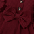 Maroon ribbed cotton blend casual fit & flare girls dress