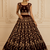 Dark Maroon Zari Thread Sequins Embroidery Fancy Embroidery Velvet Lehenga Choli
