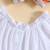 White floral printed cotton puff sleeve kids dress