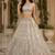 Off White Rainbow Sequins Thread Fancy Pattern Embroidery Dori Zircon Net Lehenga Choli