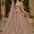 Peach Color Rainbow Sequins,Thread Work,Fancy Pattern Embroidery,Dori Work,Zircon Diamond Net Lehenga Choli