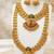exquisite temple jewellery necklace and choker set with jhumkas