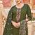 Mahendi heavy vertican silk kurta pent dupatta set