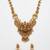 traditional gold-plated temple necklace set with earrings