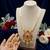 elegant white pearl and gold kundan necklace set
