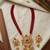 elegant red pearl and gold kundan necklace set