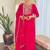 Red vichitra silk kurti pent dupatta set