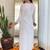 White bsy viscose kurti pent dupatta set