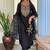 Black viscose silk kurti pent dupatta set