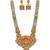 traditional lakshmi temple gold-plated necklace set