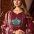 Maroon vertican silk kurti pent dupatta set