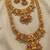 handcrafted lakshmi temple jewellery set with jhumkas