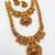 handcrafted lakshmi temple jewellery set with jhumkas