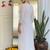 White viscose silk kurti pent dupatta set