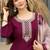 Maroon rayon kurti pent dupatta set