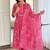 Pink rayon kurti pent dupatta set