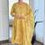 Yellow rayon kurti pant dupatta set