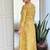 Yellow rayon kurti pant dupatta set