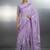 lavender soft muga cotton with weaving saree