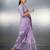 lavender soft muga cotton with weaving saree