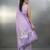 lavender soft muga cotton with weaving saree