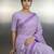 lavender soft muga cotton with weaving saree