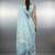 skyblue soft muga cotton with weaving saree