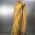 yellow soft muga cotton with weaving saree